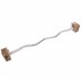 Штанга фіксована вигнута прогумована Zelart Rubber Coated Barbell TA-2687-5 довжина-95см 5кг чорний