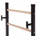 Шведська стінка-стійка SP-Planeta Fitness Wood L-6789 сталь дерево чорний-коричневий