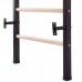 Шведська стінка-стійка SP-Planeta Fitness Wood L-6789 сталь дерево чорний-коричневий