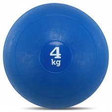Слэмбол мяч набивной для кроссфита и фитнеса Slam Ball Record FI-5165-4 4кг синій