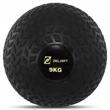 Слэмбол мяч набивной для кроссфита и фитнеса Slam Ball Record FI-5729-9 9кг чорний
