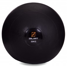 Слэмбол мяч набивной для кроссфита и фитнеса Slam Ball Zelart FI-2672-30 30кг чорний