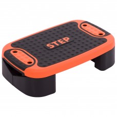 Степ-платформа балансувальна 4 в 1 MULTIFUNCTIONAL STEP Zelart FI-3996 53x36x14см чорний-помаранчевий
