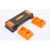 Степ-платформа для фітнесу та аеробіки 3 рівня висоти Zelart FI-6291 70-75x25x12-23см чорний-помаранчевий