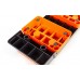 Степ-платформа для фітнесу та аеробіки 3 рівня висоти Zelart FI-6291 70-75x25x12-23см чорний-помаранчевий