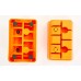 Степ-платформа для фітнесу та аеробіки 3 рівня висоти Zelart FI-6291 70-75x25x12-23см чорний-помаранчевий