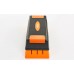 Степ-платформа для фітнесу та аеробіки 3 рівня висоти Zelart FI-6291 70-75x25x12-23см чорний-помаранчевий