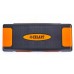 Степ-платформа для фітнесу та аеробіки 3 рівня висоти Zelart FI-6291 70-75x25x12-23см чорний-помаранчевий