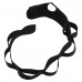 Стрічка стропа з петлями для розтяжки STRETCHING STRAP EZOUS I-01 8 петель чорний