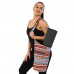 Сумка для йоги через плечо KINDFOLK Yoga bag SP-Sport FI-8364-1 помаранчевий-блакитний