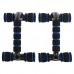 Упори для віджимань CIMA FI-7427 PUSH-UP BAR 21x14x12см черный-синий