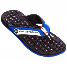 В'єтнамки підліткові для хлопчиків KITO KWE708-D.BLUE-BK розмір 36-39 чорний-синій
