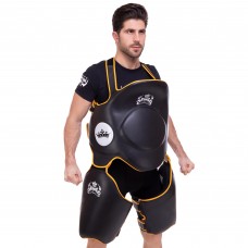 Захист корпусу і стегон тренера шкіряна TOP KING TKBLTP S-XL чорний